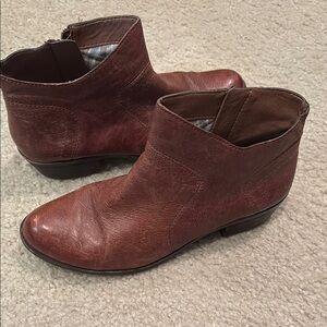 Brown Leather Ankle Boots